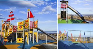 A seaside themed play area for Morecambe. A seaside themed play area for Morecambe.